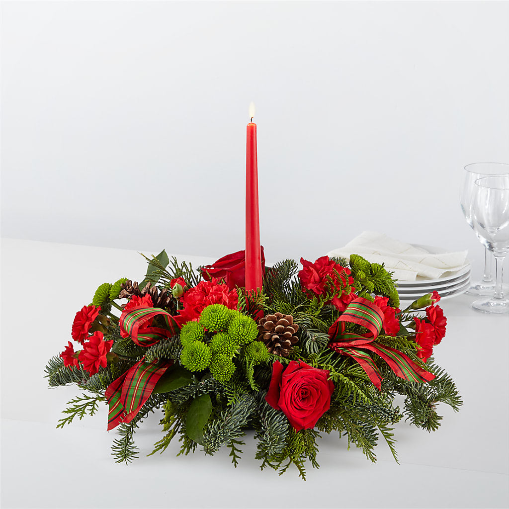 By the Candlelight Centerpiece – Facet Flowers, Austin TX