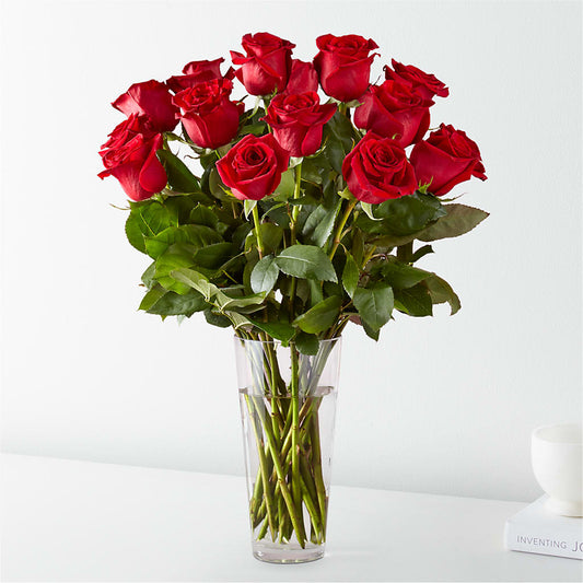 Long Stem Red Rose Bouquet – Facet Flowers, Austin TX