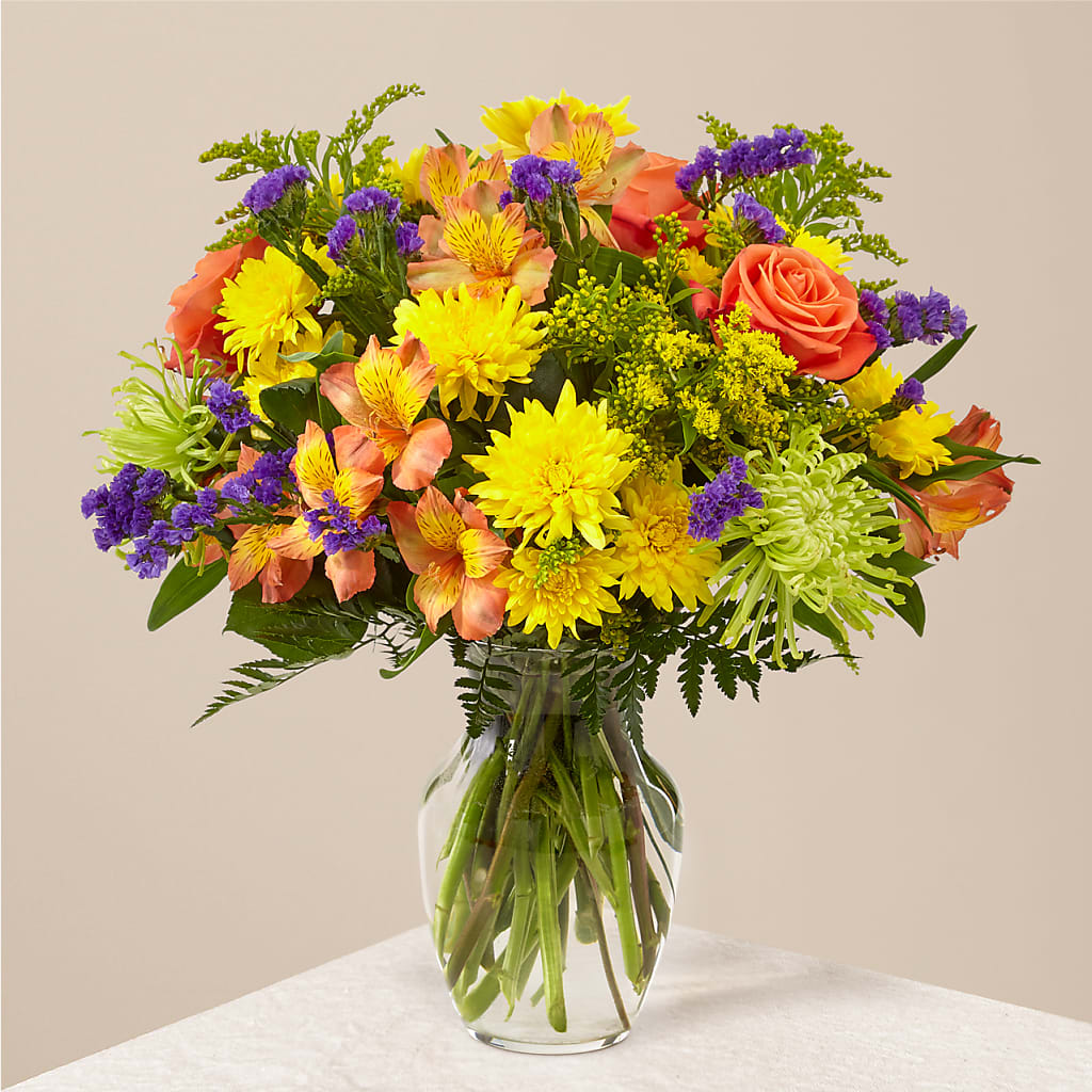 Marmalade Skies Bouquet – Facet Flowers, Austin TX