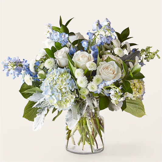 Clear Skies Bouquet – Facet Flowers, Austin TX