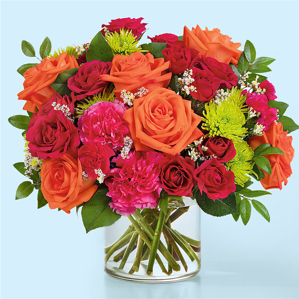 Colorful Carnival Bouquet – Facet Flowers, Austin TX