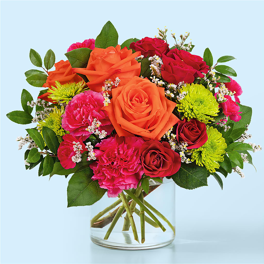 Colorful Carnival Bouquet – Facet Flowers, Austin TX