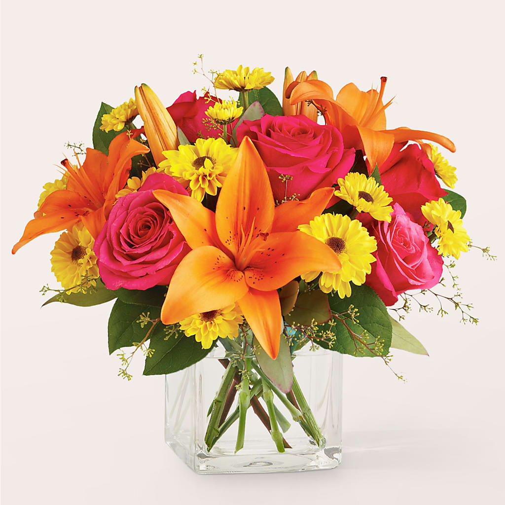 Neon Lights Bouquet – Facet Flowers, Austin TX