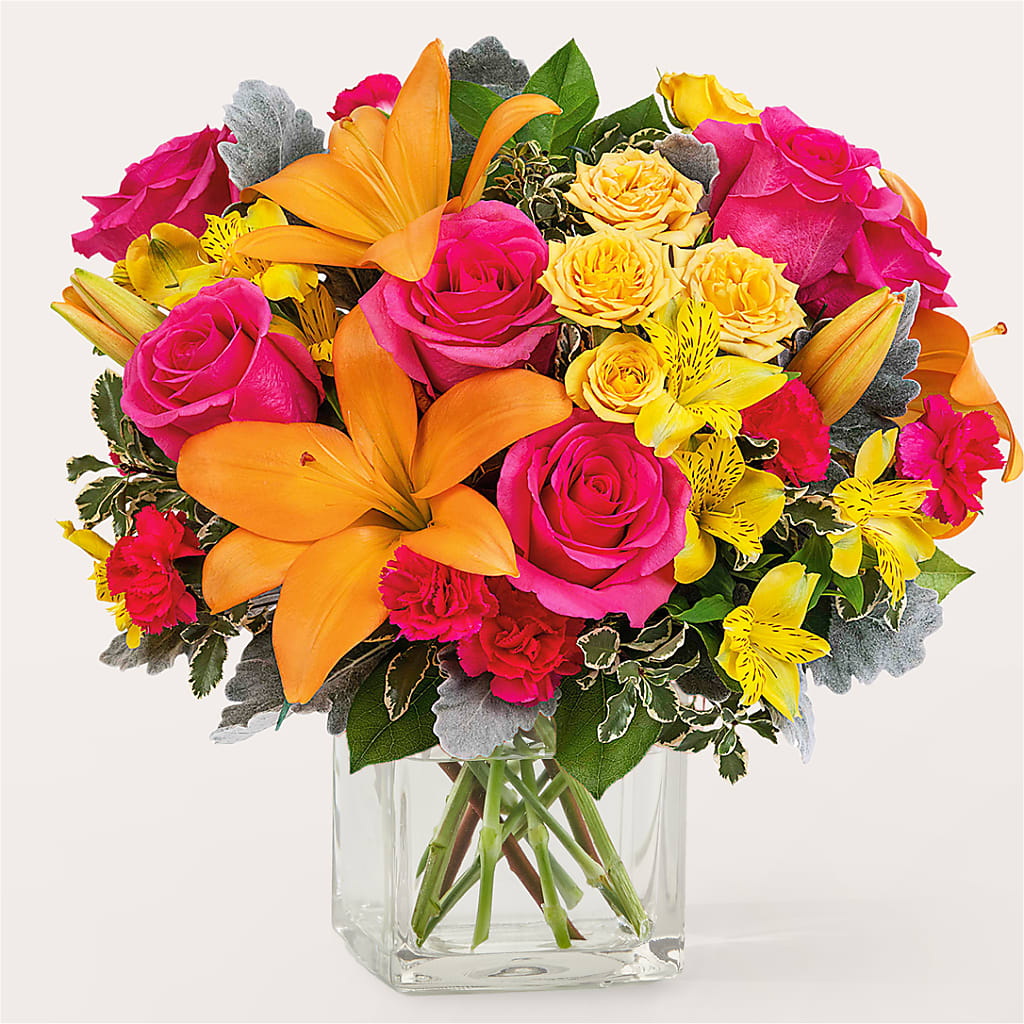 To the Tropics Bouquet – Facet Flowers, Austin TX