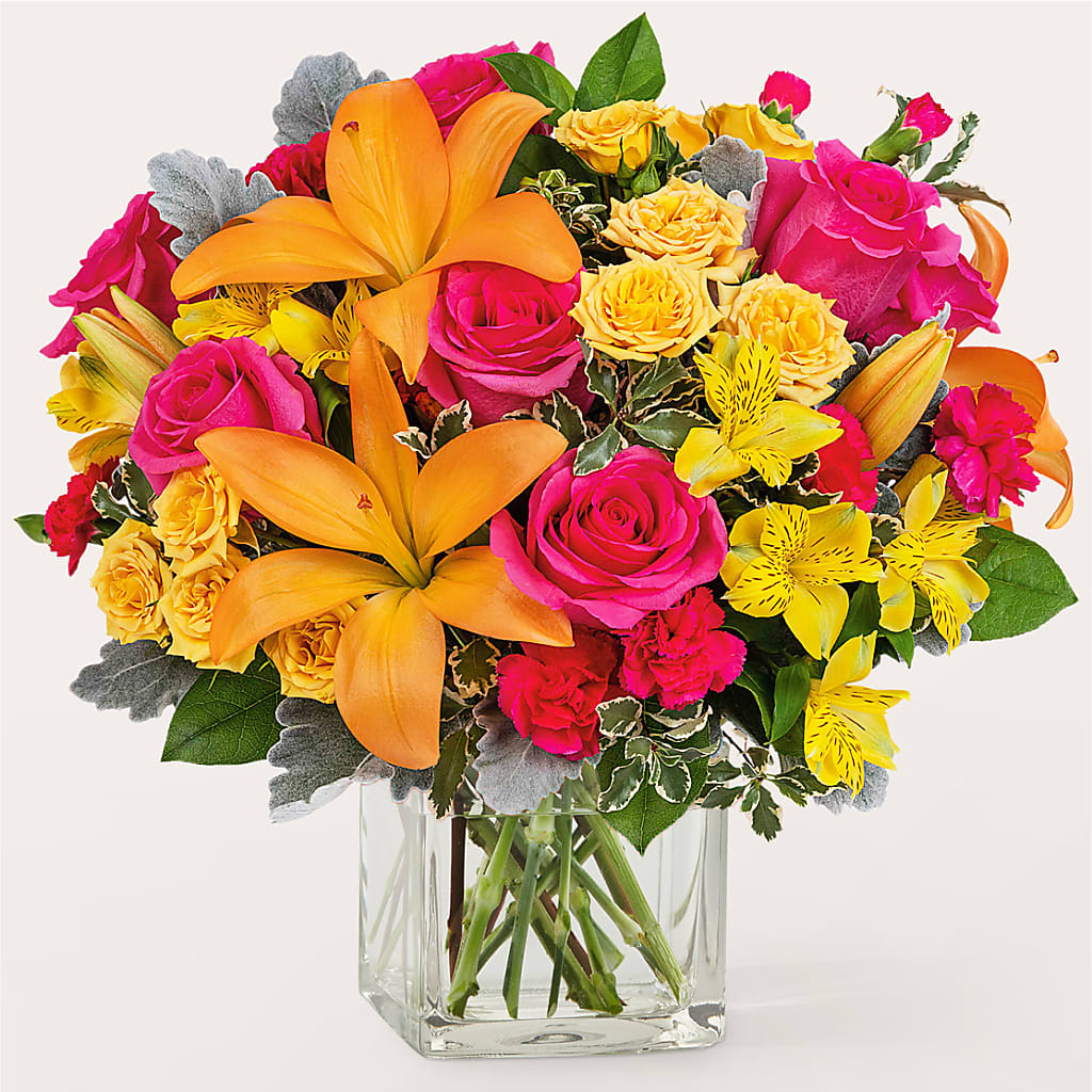 To the Tropics Bouquet – Facet Flowers, Austin TX