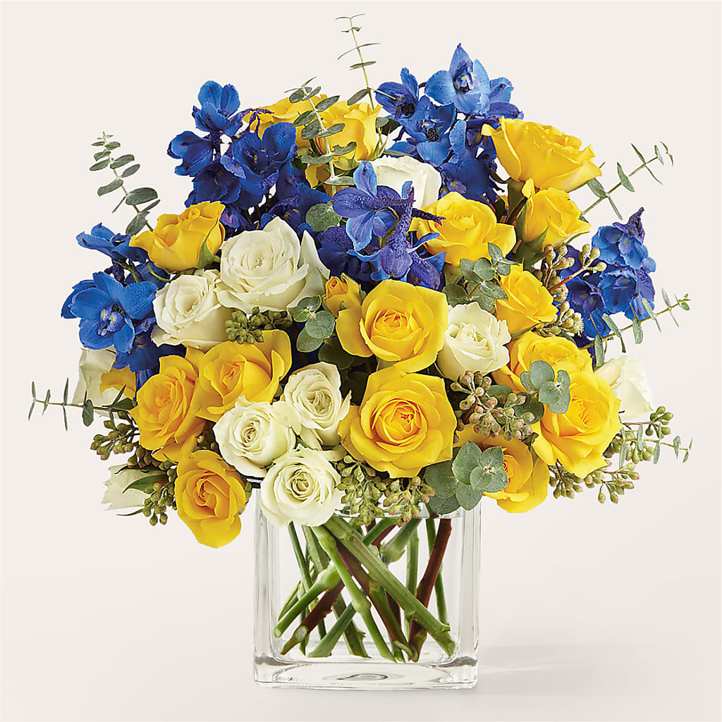 Sparkling Citrine Bouquet – Facet Flowers, Austin TX