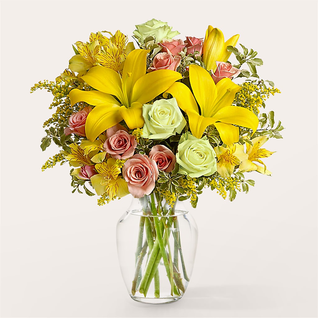 Sunburst Bouquet – Facet Flowers, Austin TX