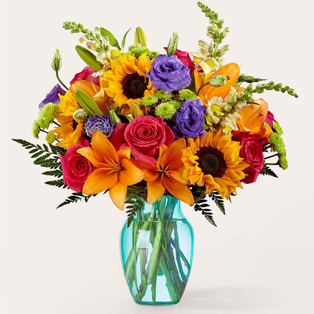 Double Rainbow Bouquet – Facet Flowers, Austin TX