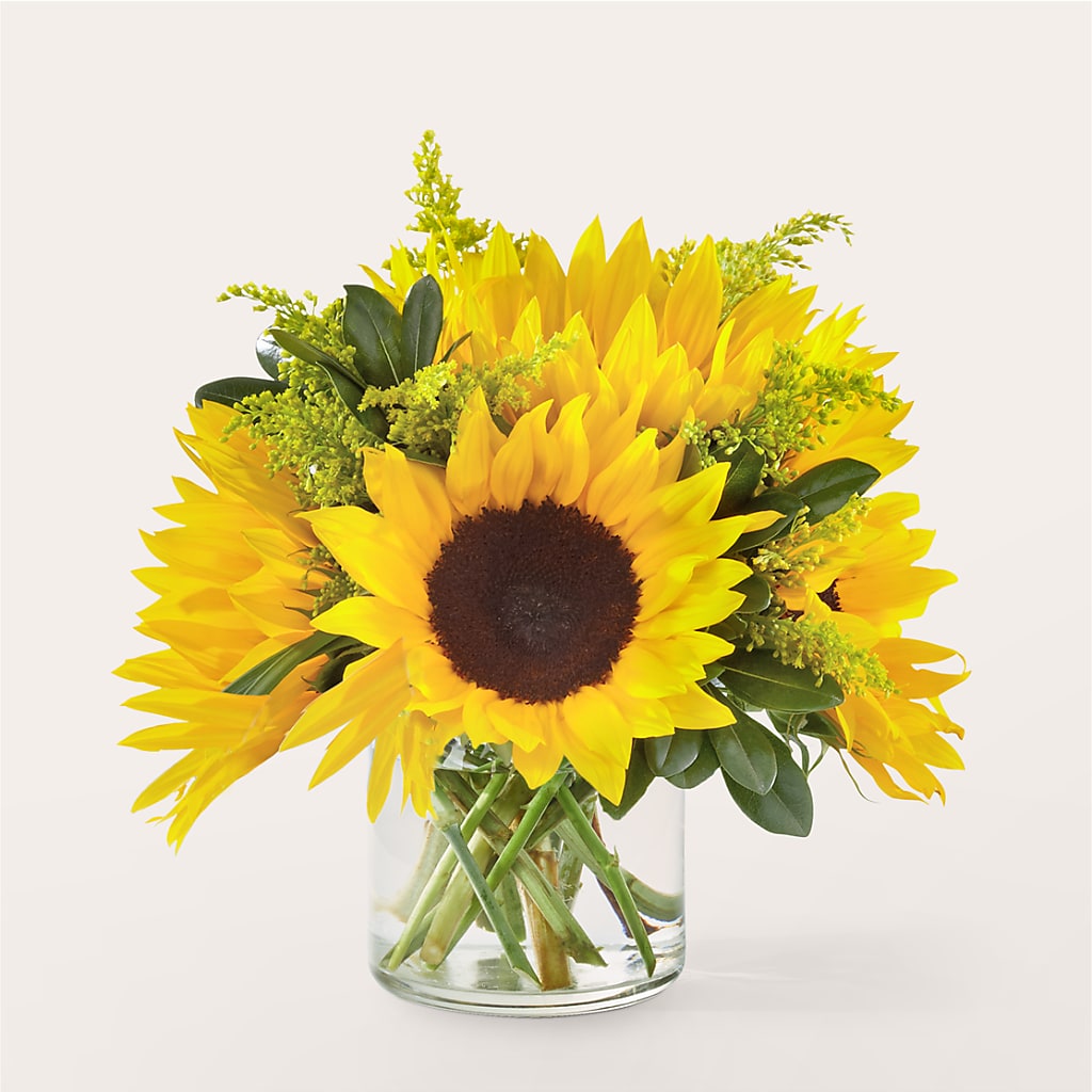 Beaming Sunflower Bouquet – Facet Flowers, Austin TX
