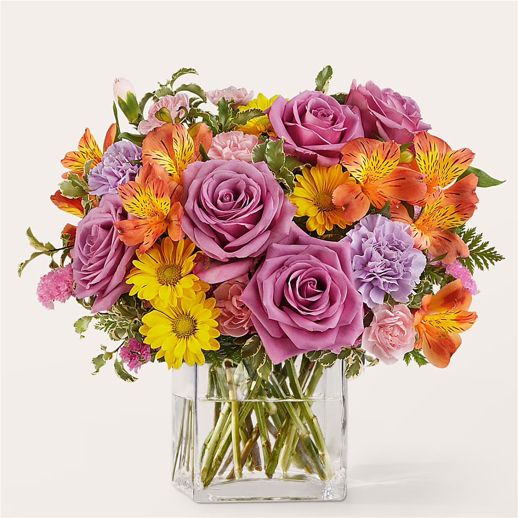 Shades of Happiness Bouquet – Facet Flowers, Austin TX