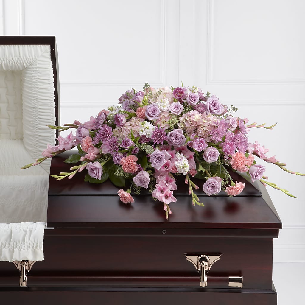 Immorata Casket Spray – Facet Flowers, Austin TX