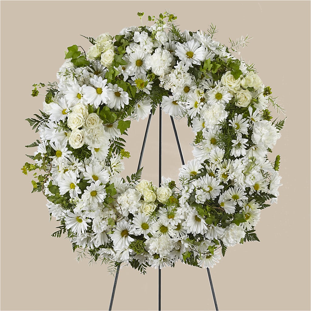 Faithful Wishes Wreath – Facet Flowers, Austin TX