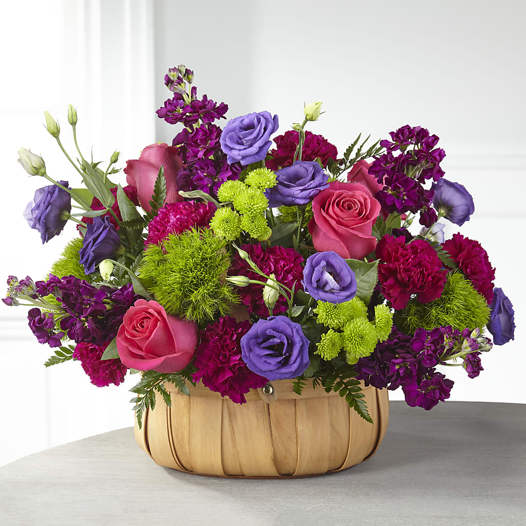 Serene Sanctuary Basket – Facet Flowers, Austin TX