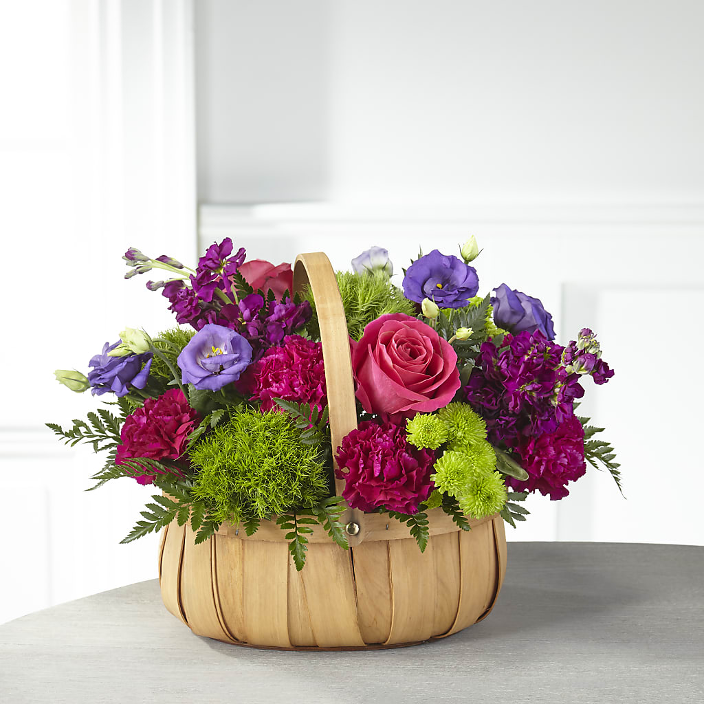 Serene Sanctuary Basket – Facet Flowers, Austin TX