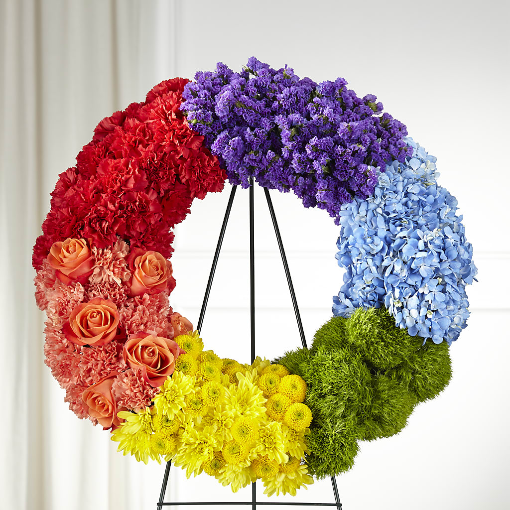 Circle of Love Wreath – Facet Flowers, Austin TX