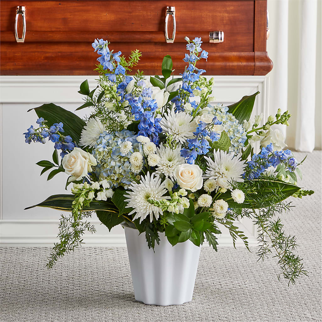 Everlasting Memories Floor Basket – Facet Flowers, Austin TX