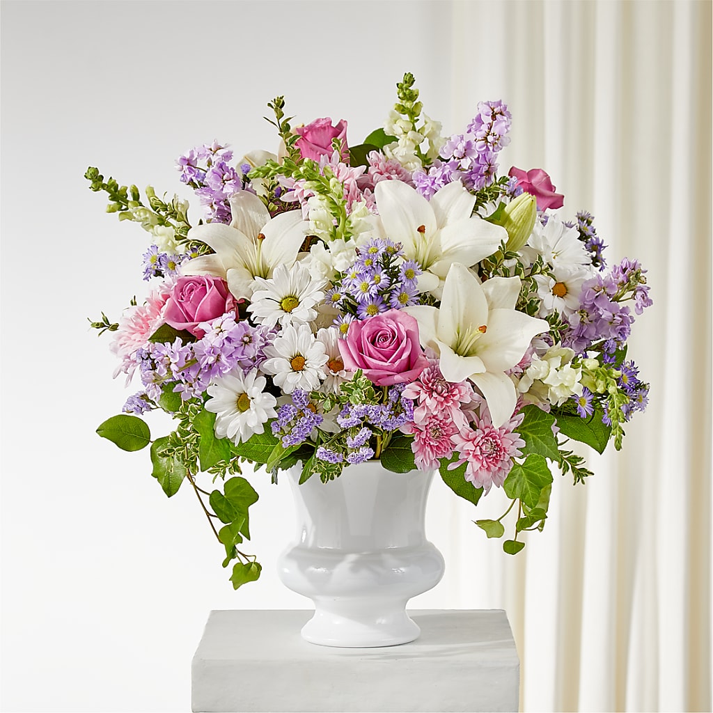 Remarkable Life Urn Arrangement – Facet Flowers, Austin TX
