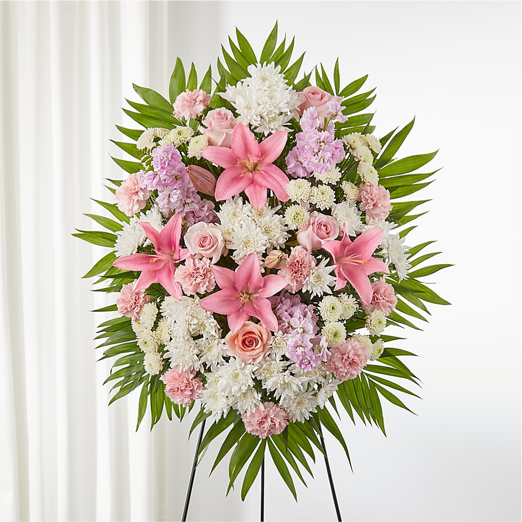 Offering Solace Standing Spray – Facet Flowers, Austin TX