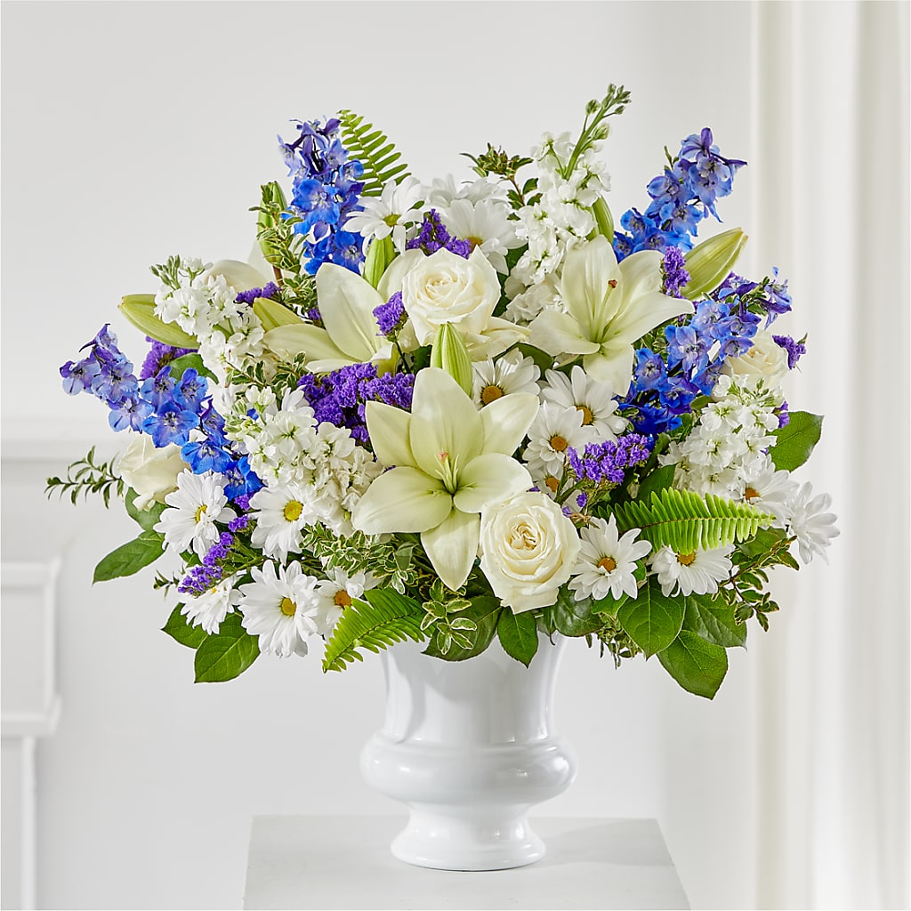 Expressions of Hope Urn Arrangement – Facet Flowers, Austin TX