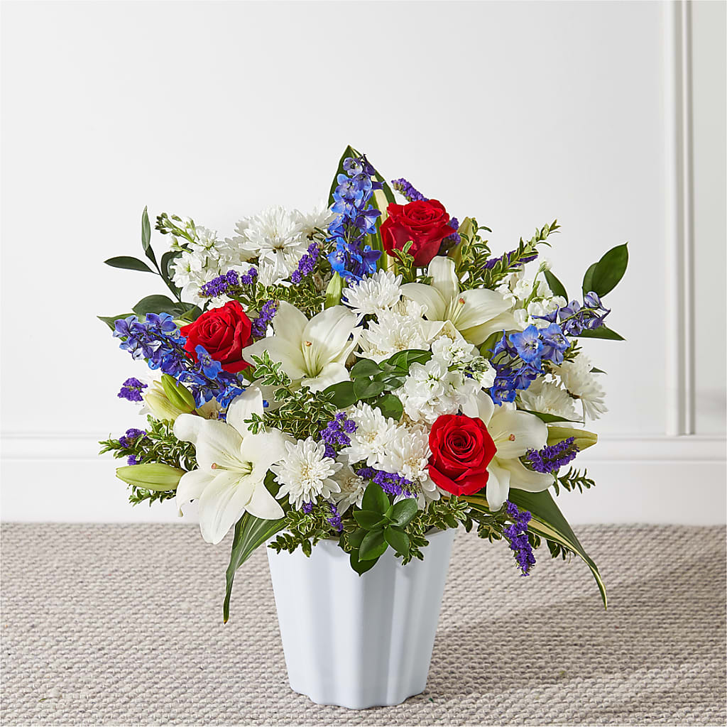 Consoled Floor Basket – Facet Flowers, Austin TX
