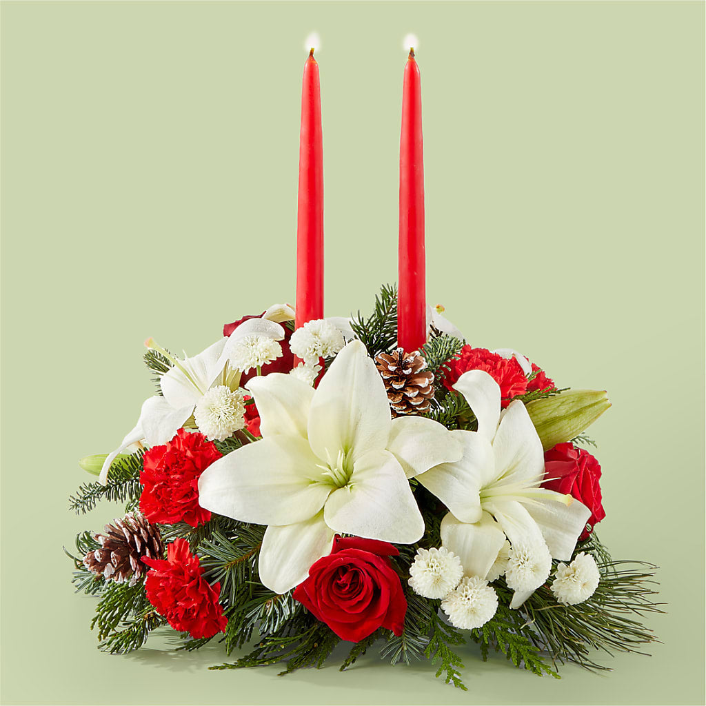 Seasonal Festivities Centerpiece – Facet Flowers, Austin TX