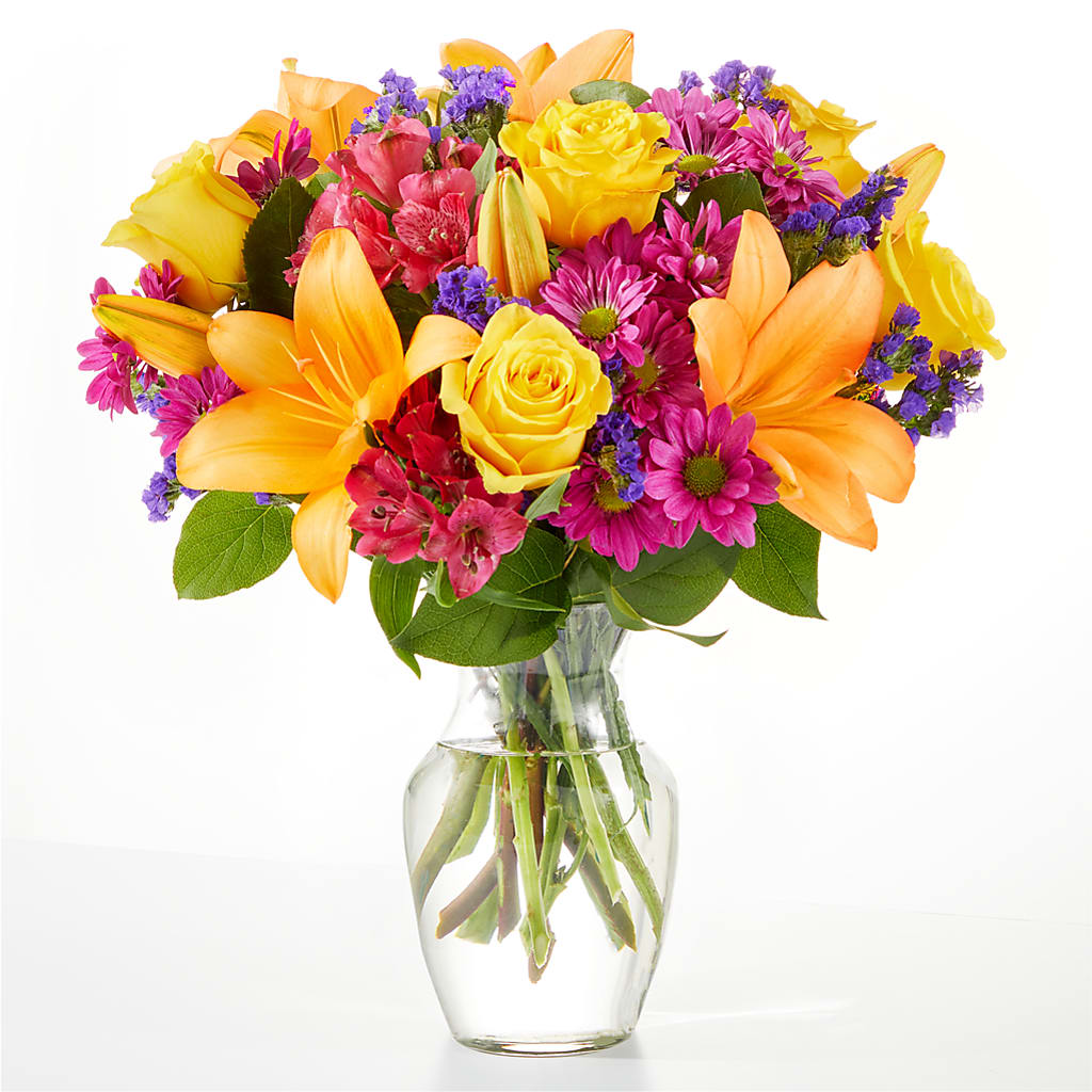 Colorful Visions Bouquet – Facet Flowers, Austin TX