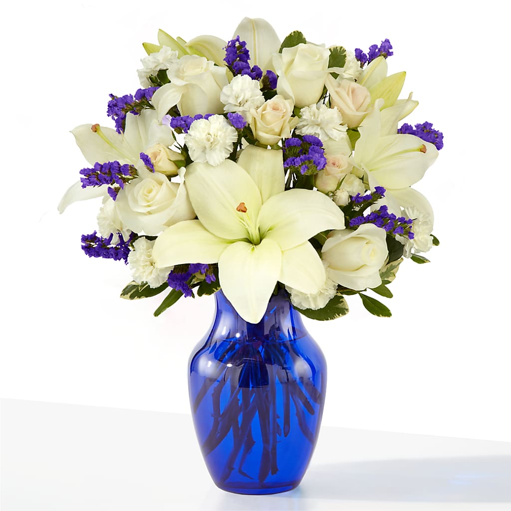 Sapphire Rush Bouquet – Facet Flowers, Austin TX