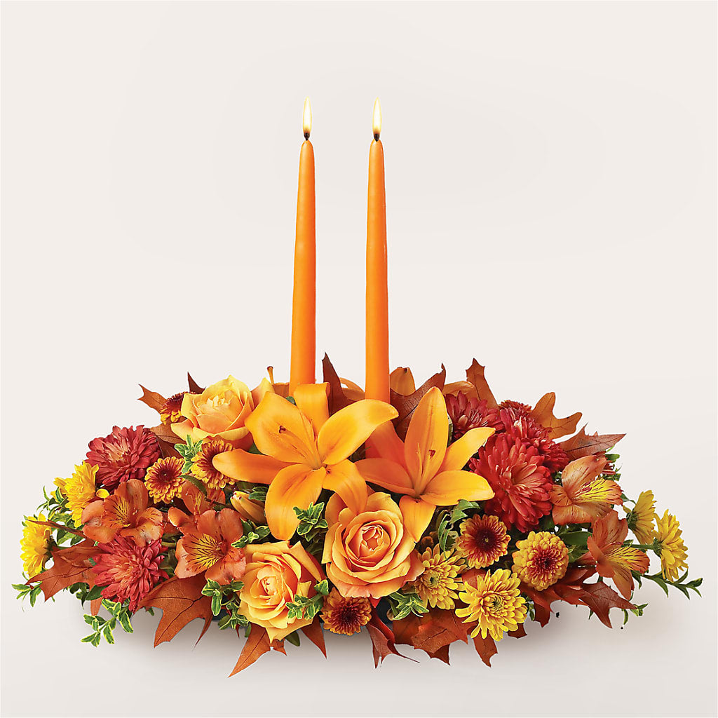 Traditions Centerpiece – Facet Flowers, Austin TX