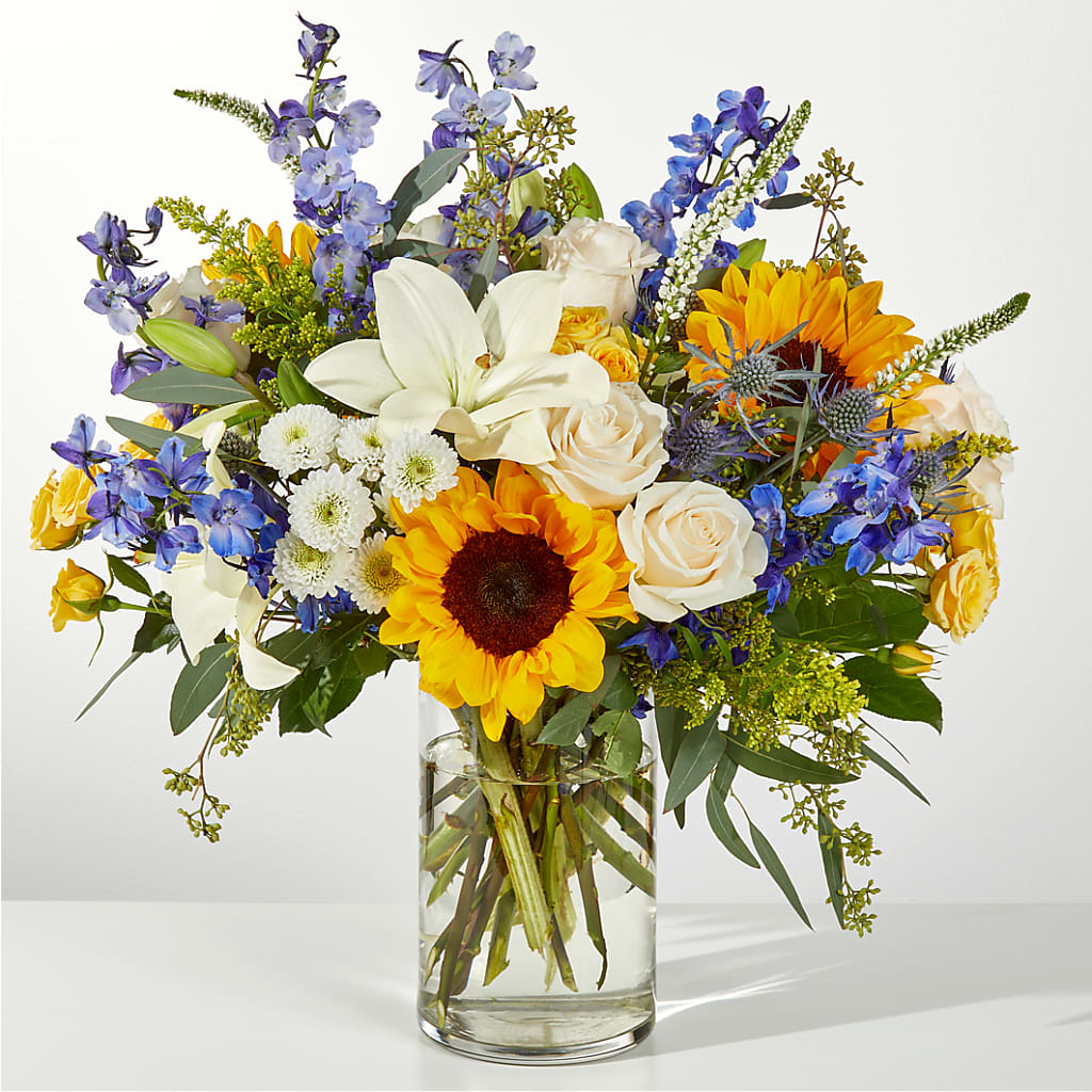 Wonderfully Sunny Bouquet – Facet Flowers, Austin TX