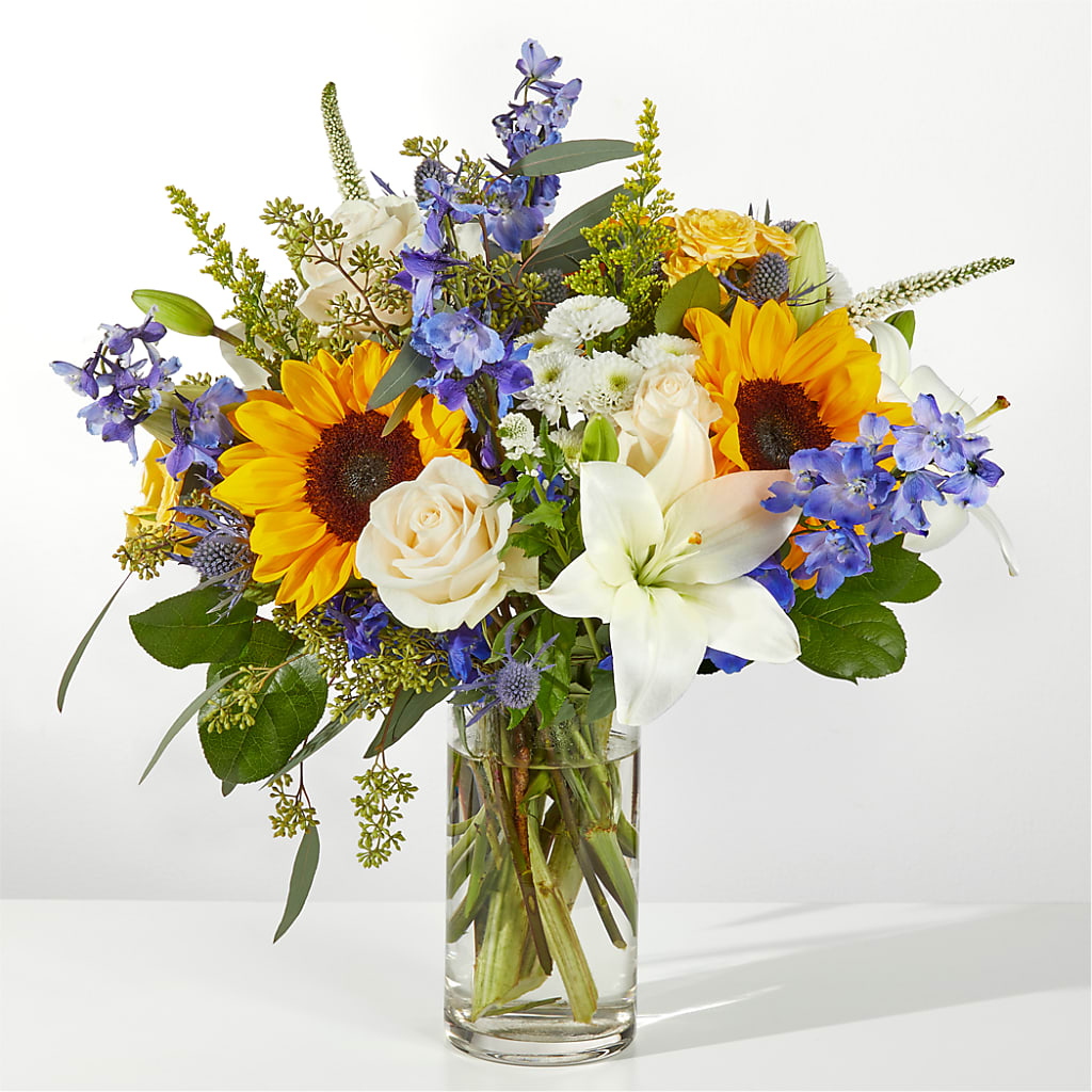 Wonderfully Sunny Bouquet – Facet Flowers, Austin TX