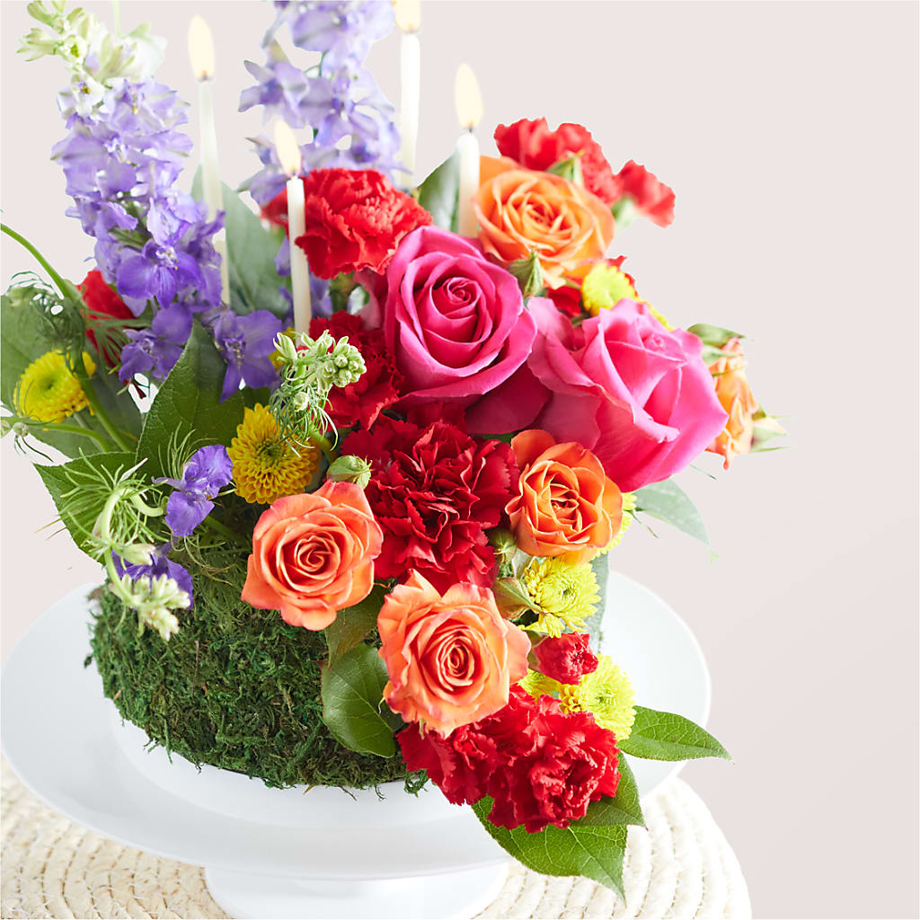 Best Year Yet Floral Cake – Facet Flowers, Austin TX
