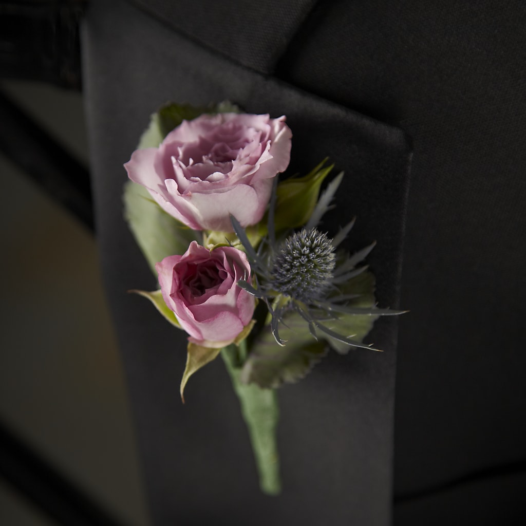 Veronica Boutonniere – Facet Flowers, Austin TX