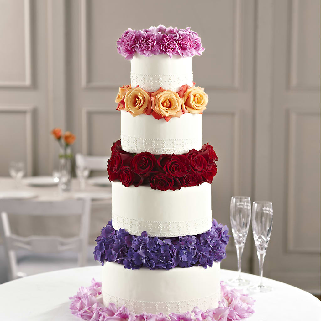 Infinite Love Cake Décor – Facet Flowers, Austin TX
