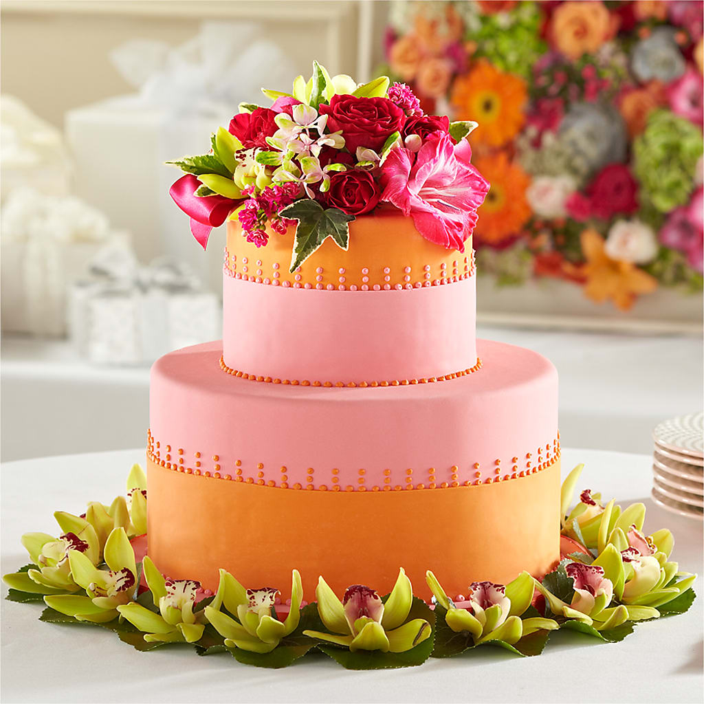 Sweet Citrus Cake Decor – Facet Flowers, Austin TX