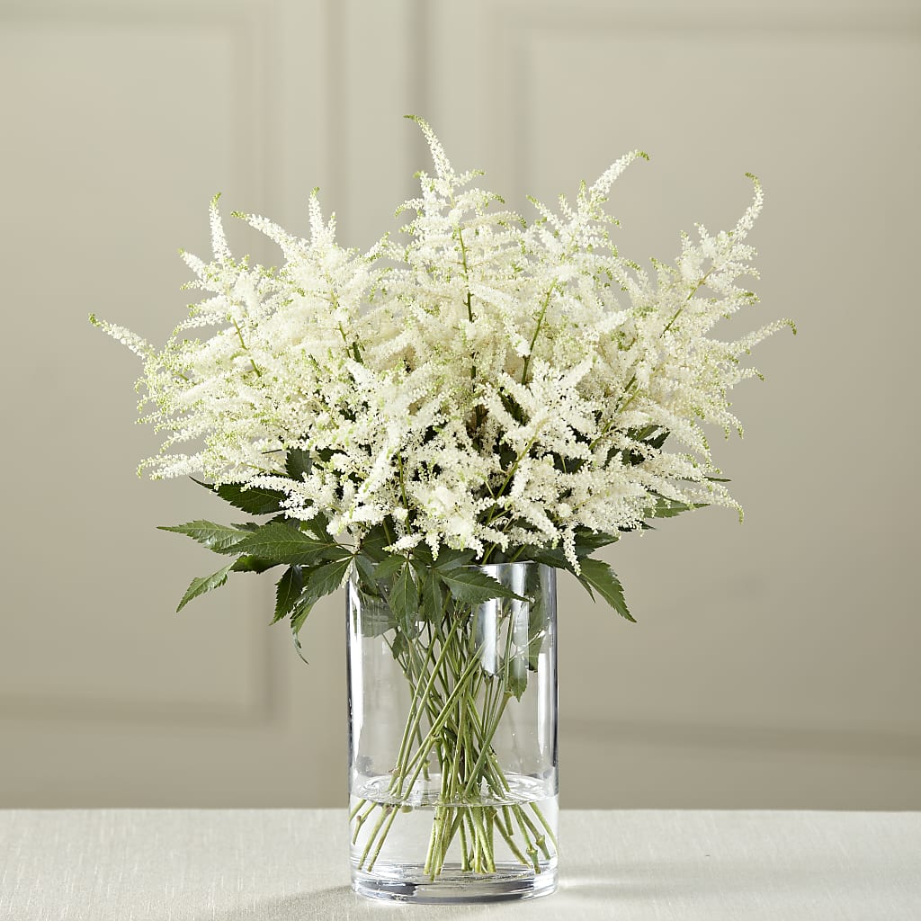 White Astilbe Bouquet – Facet Flowers, Austin TX