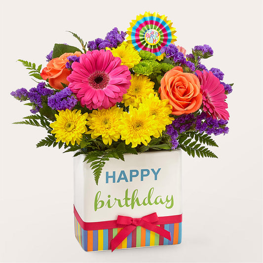 Birthday Brights Bouquet –  Facet Flowers, Austin TX