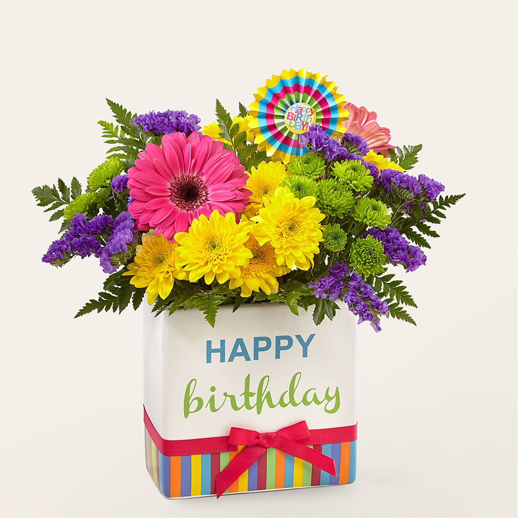 Birthday Brights Bouquet –  Facet Flowers, Austin TX