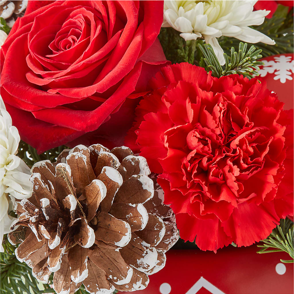 Christmas Village Ornament –  Facet Flowers, Austin TX
