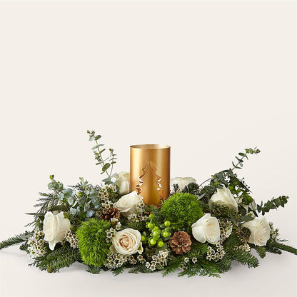 Chestnuts Roasting Centerpiece –  Facet Flowers, Austin TX