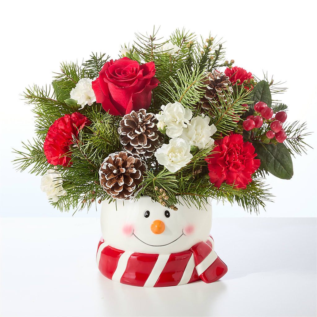 Jolly Snowman Bouquet –  Facet Flowers, Austin TX