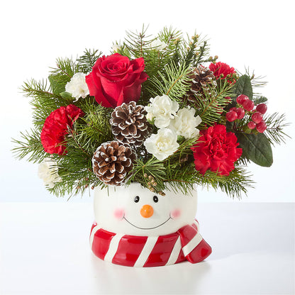Jolly Snowman Bouquet –  Facet Flowers, Austin TX