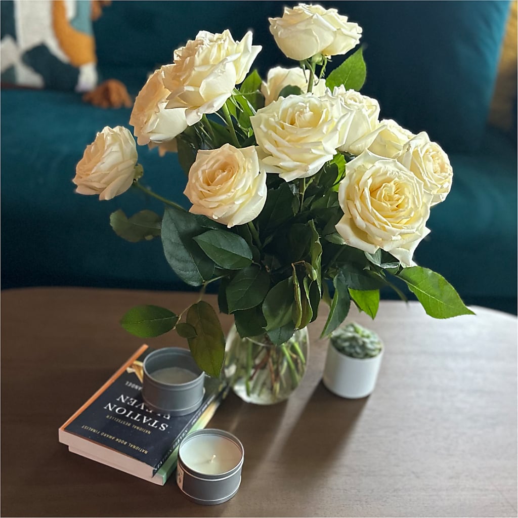 Long Stem Yellow Rose Bouquet –  Facet Flowers, Austin TX