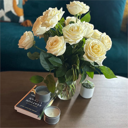 Long Stem Yellow Rose Bouquet –  Facet Flowers, Austin TX