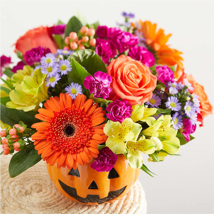 Tricks & Treats Pumpkin –  Facet Flowers, Austin TX