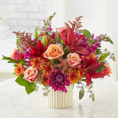 Burgundy Landscape Bouquet –  Facet Flowers, Austin TX