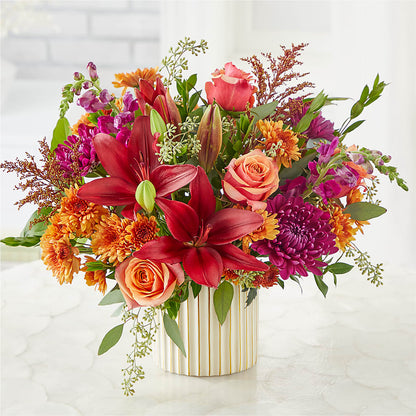 Burgundy Landscape Bouquet –  Facet Flowers, Austin TX