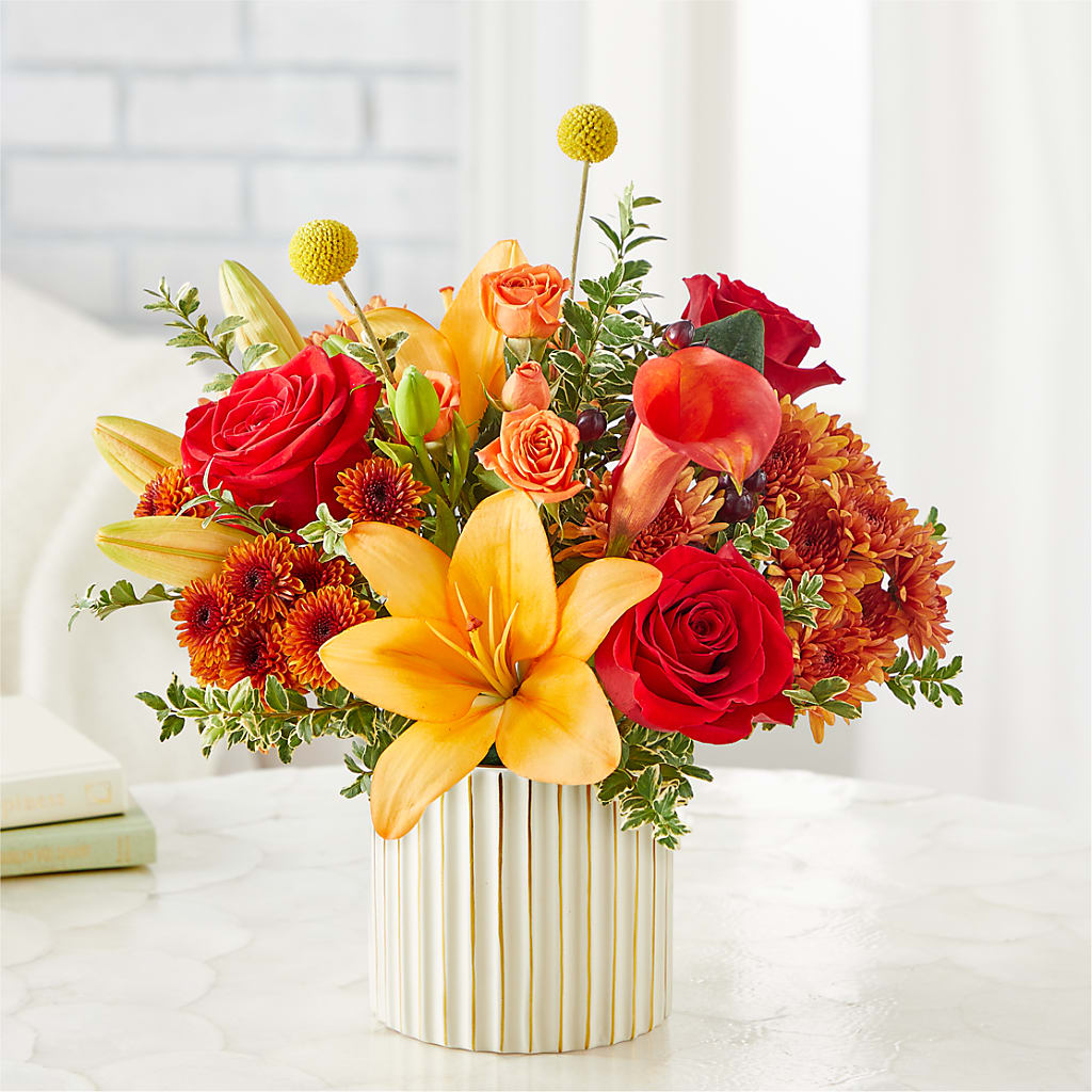 Scarlet Skies Bouquet –  Facet Flowers, Austin TX