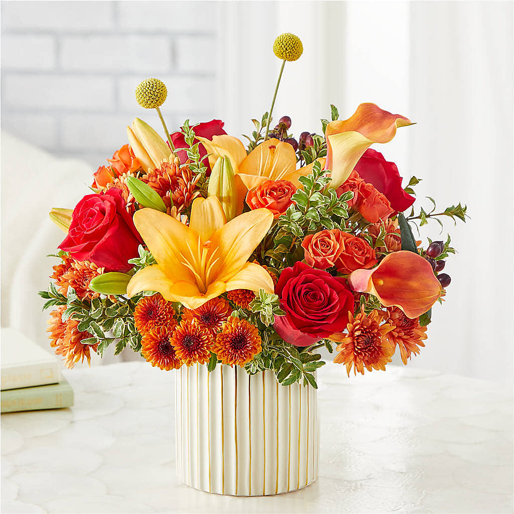 Scarlet Skies Bouquet –  Facet Flowers, Austin TX