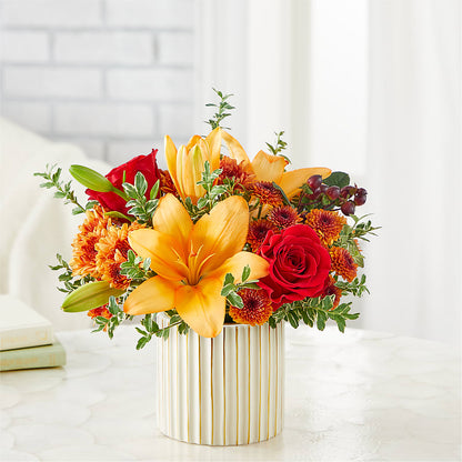 Scarlet Skies Bouquet –  Facet Flowers, Austin TX