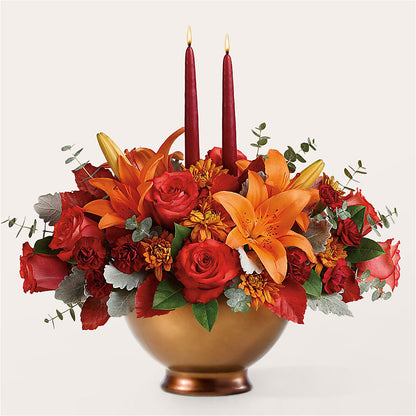 Fruits of Fall Centerpiece –  Facet Flowers, Austin TX